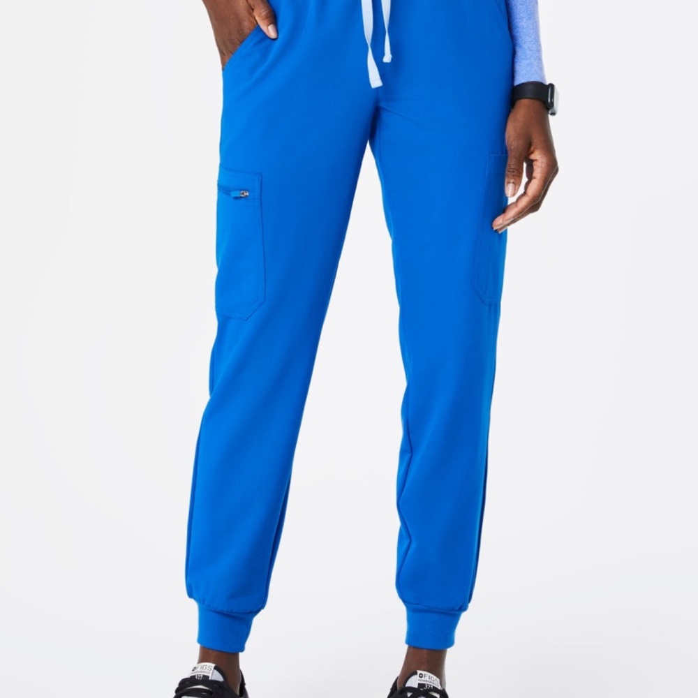 Figs Women’s High Waisted Blue Jogger Pants